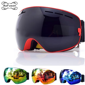 Ski Goggles, Snowboard Glasses Double Layers UV400